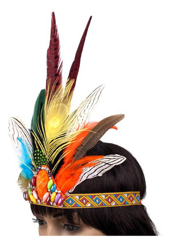 Diadema De Plumas Tocado Banda For El Cabello Niños