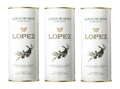 Aceite De Oliva López Pack X 3 X 1 Litro --