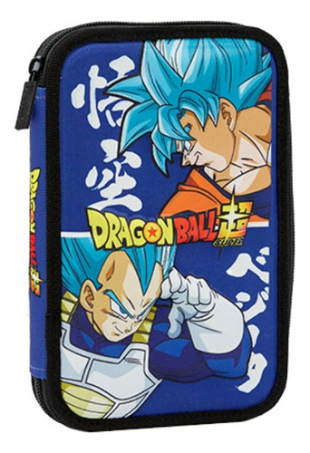 Canopla Cartuchera Dragon Ball Z 1 Piso Textil Mooving