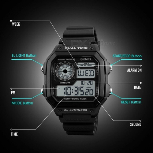 Relógio Skmei 1299 - Balck