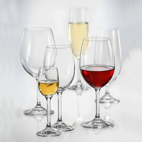 Par De Taças Vinho Cristal Titânio Bohemia Roberta 540ml Cor Transparente