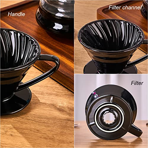 Yolife Pour Over Coffee Dripper, Pour Over Cone Coffee Maker