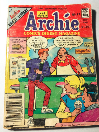 Archie  - Digest Magazine # 77 En Ingles - Abril 1986