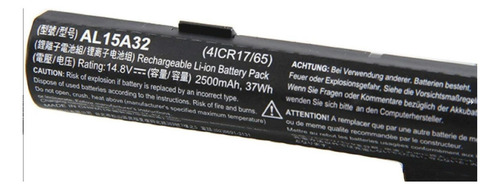 Bateria P/ Acer Al15a32 E5-472 E5-473 E5-573 E5-722 V3-574 Batería Negro