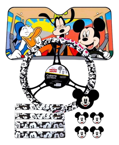 Parasol, Cubre Volante, Porta Placa, Accesorios Mickey Mouse