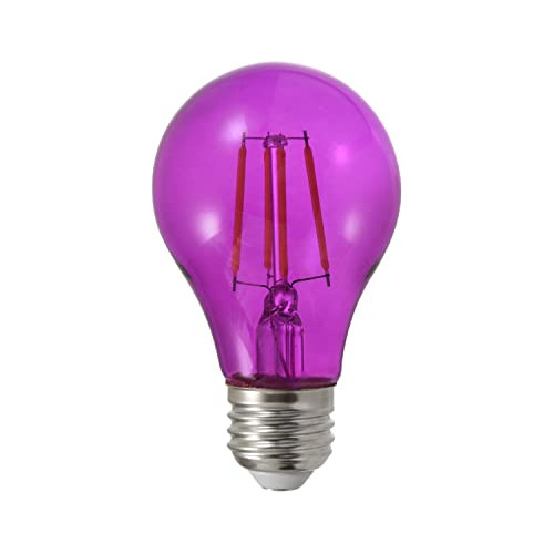 Bombilla De Filamento De Vidrio Morado Sylvania Led A19...