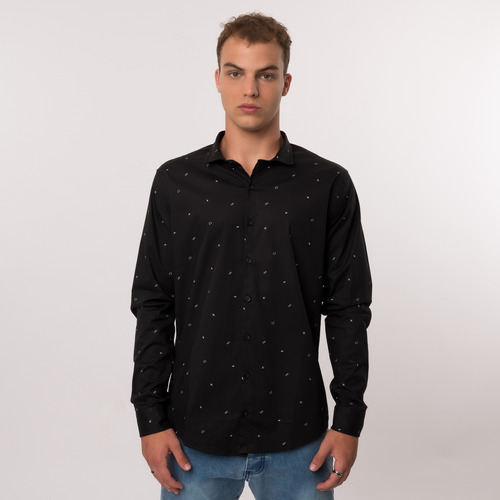 Camisa Hombre Farenheite M/l Pourri