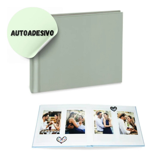 Álbum Autoadesivo Verde Para Fotos Instax Mini E Mini Link