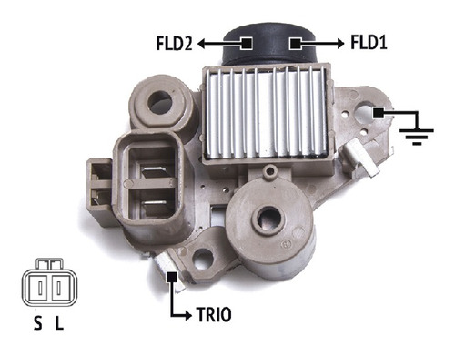 Regulador Alternador Mando  Hyundai Accent Bobcat 12v.