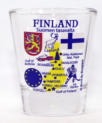 Finlandia Eu Serie Landmarks Icono Vaso Chupito