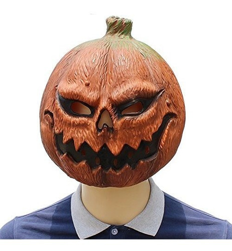 Pumpkin Mask Deluxe Novelty Halloween Costume Party Props Pu