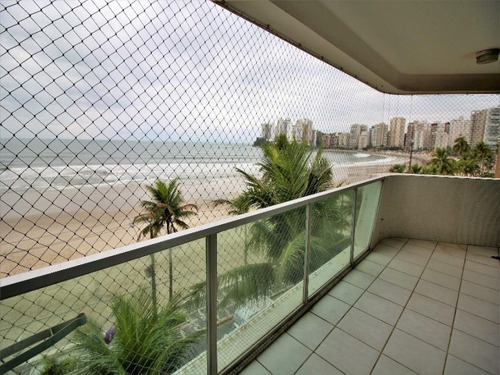 Imagem 2 de 29 de Guarujá - Praia Das Astúrias - Frente Total Para O Mar - 2 Vagas - 3 Dormitórios Sendo 2 Suítes - Ap3671 - 34710516