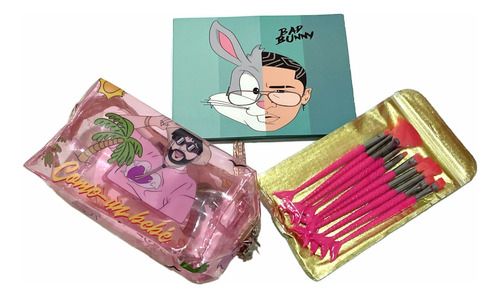 Paquete De Maquillaje Bad Bunny Modelo #1 Mujer Bella