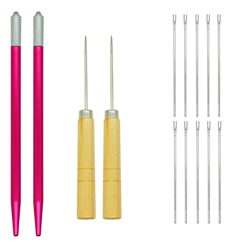 Herramienta De Inserción De Cabello De 10x0,6mm Aguja