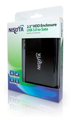 Imagen 5 de 7 de Case Externo Usb 3.0 Para Disco Sata 2.5 Notebook Aluminio