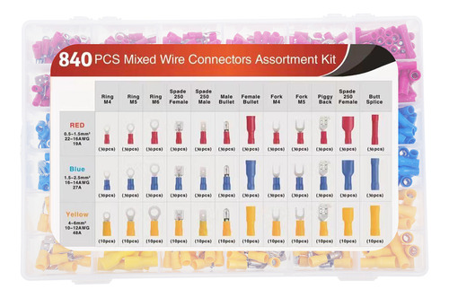 Juego De Terminales De Cableado, Kit Surtido De Cables De De