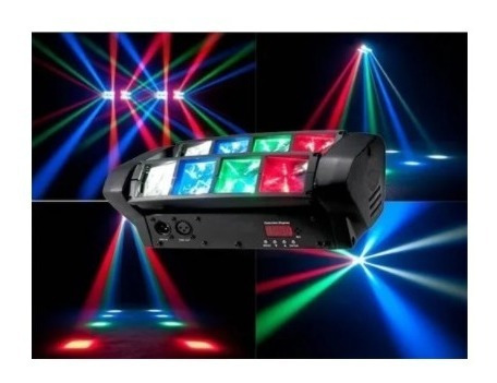 Cabeza Movil Led Spider Beam Rgbw Dmx 8x3w Luz Disco
