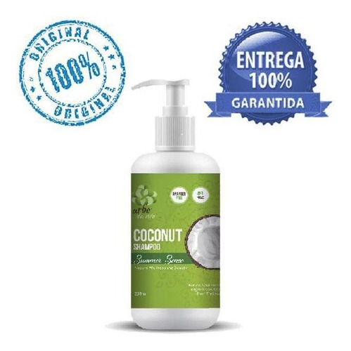 Shampoo De Óleo De Coco 250ml Arbo De Vivo