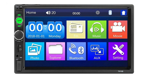 Imagen 3 de 7 de Estereo Bluetooth Doble Din Mirrorlink + Parlantes 6x9 PuLG