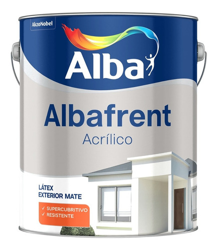 Albafrent Latex Acrílico Exterior Mate 1l Protector Poliuret