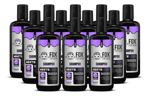 Shampoo Matizador 240ml - 12 Unidades - Fox For Men
