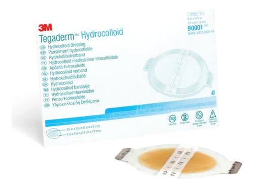 Tegaderm Hidrocoloide Ovalado 90001 De 7 X 9 Cms Caja 5 Unds