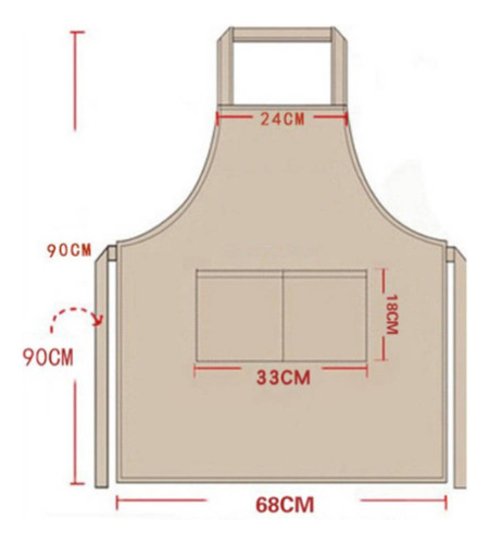 4pc Mandiles De Cocina Chef Delantal Multiusos Ajustable