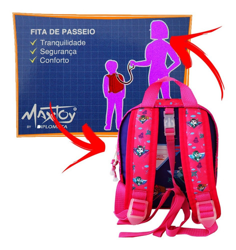 Imagem 6 de 8 de Lancheira Escolar Maxtoy Skye Jet Patrulha Canina Infantil