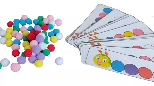 Jogo Terapeutico Pareamento de Bolinhas Coloridas