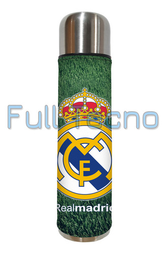 Set Matero Termo 1l Real Madrid 1 Excelente Calidad