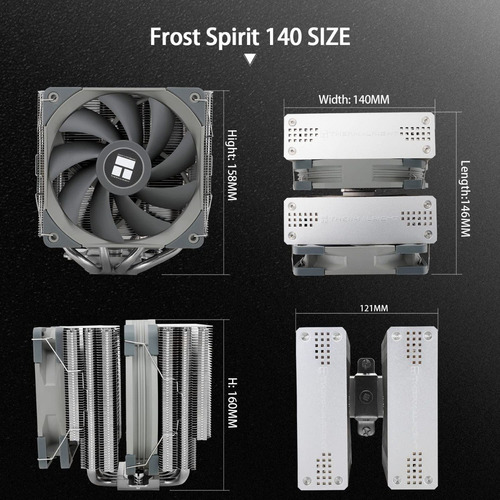 Cooler Cpu Thermalright Frost Spirit 140 Tl-d14 + Tl-c12