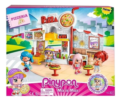 Pinypon Set Pizzeria Con Muñeca  Y Acc. Bunny Toys