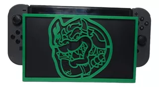 Cover Super Mario Bowser Nintendo Switch Dock Pixelados_