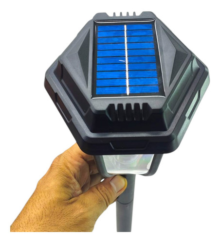 4 Luminárias Solar Jardim Espeto Luz Led Filamento C/ Sensor