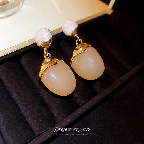 Pendientes Colgantes Con Forma De Gota De Agua, Resina Y Agu