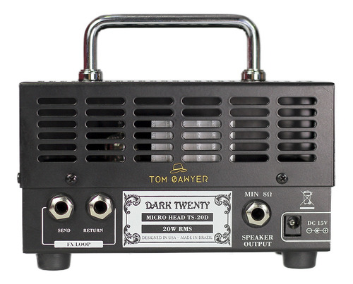 Imagem 4 de 9 de Cabeçote Tom Sawyer Dark Twenty 20w + Gabinete 1x8 + Cabo