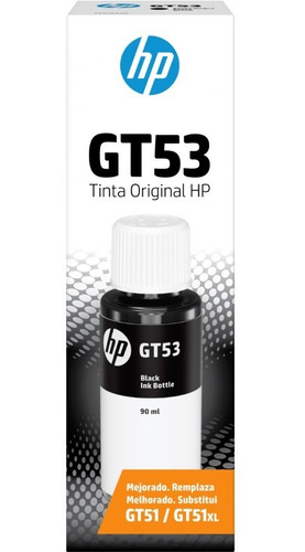 Botella De Tinta Pigmentada Color Negro 90ml Hp