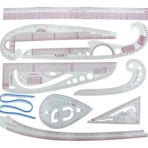 Db Juego De Reglas De Corte For Coser De Dibujo, 9 Piezas