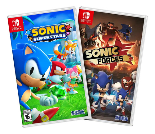 Combo Sonic Forces + Sonic Superstars Switch Midia Fisica