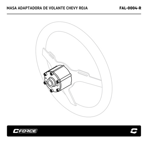 Masa Adaptadora Volante Deportivo Chevy Collino Cuot