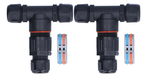 Conector De Unión De 3 Canales, 2 Vías, Impermeable, En Form