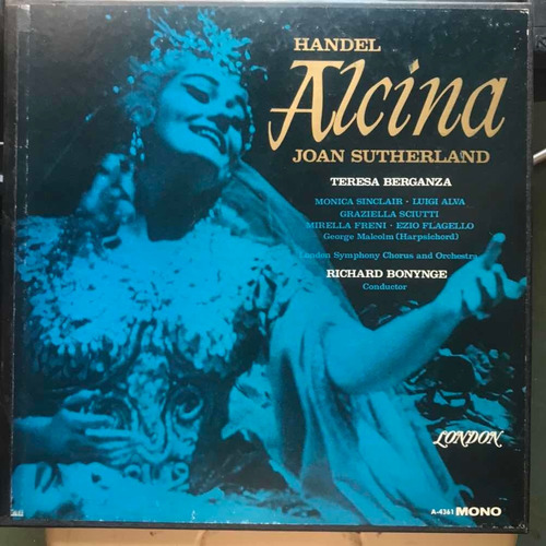 Handel Alcina Disco Lp Acetato Disco Lp De Acetato Usado