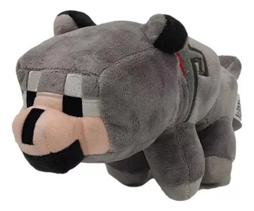 Muñecas De Peluche Con Forma De Lobo De Minecraft, 25 Cm