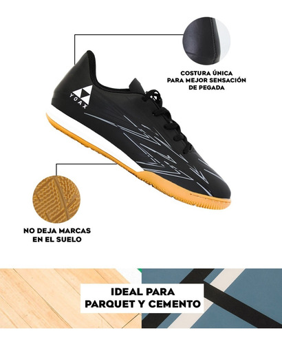 Imagen 2 de 10 de Botines Mujer Y Hombre Futsal Yoax Zapatillas Futbol Sala