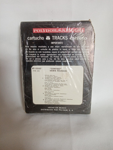 Lp De Acetato Y Cassette De 8 Tracks De Demis Roussos (Usado)