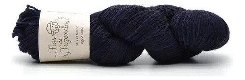 Lã Merino Dk 6ply 100g - Fios Da Fazenda Cor 514 - INDIGO + COCHONILHA