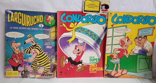 Promoción - 3 Historietas - Comic - Condorito - Larguirucho 