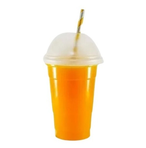 Vaso Frappe Descartable 440cc C/tapa Domo Cristal X 800 Un