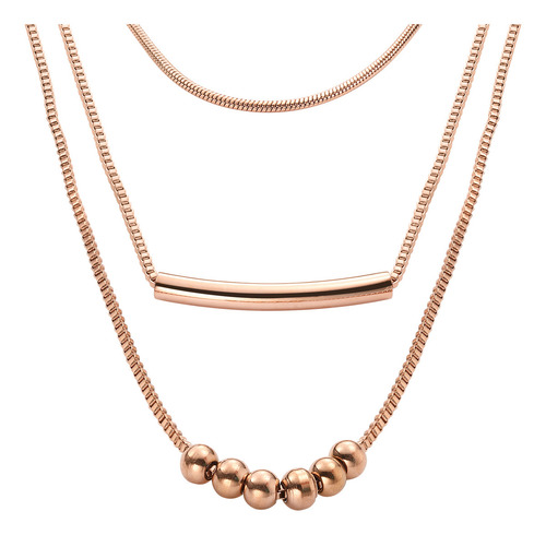 Collar Y Dije Enso Ic Para Mujer Eic252470r Color Rosado