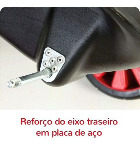 Carrinho De Passeio Policar Andador Pró Preto Até 100kg